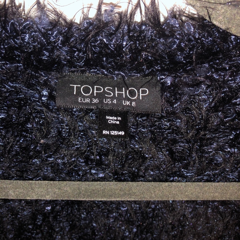 Topshop Fuzzy Cardigan